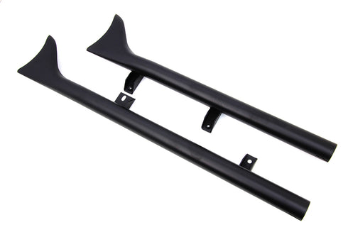 V-Twin Indian Straight Fishtail Set Black - 30-1762