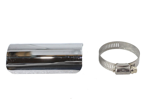 V-Twin 4 inch Exhaust Heat Shield Chrome - 30-1763