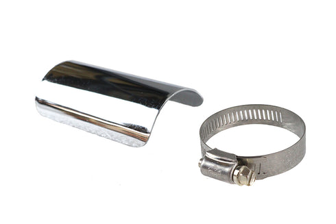 V-Twin 4 inch Exhaust Heat Shield Chrome - 30-1763