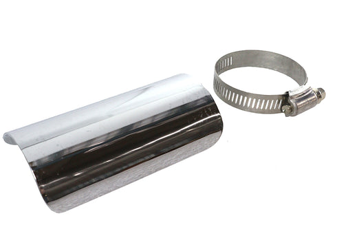 V-Twin 4 inch Exhaust Heat Shield Chrome - 30-1763