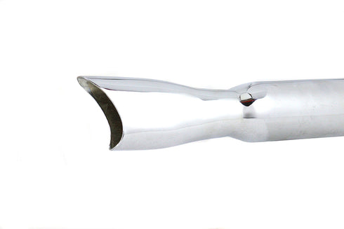 V-Twin Mini Fishtail Muffler Set Chrome - 30-1877