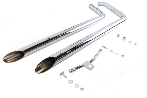 Paughco 40 inch Shotgun Exhaust Drag Pipe Set - 30-1878