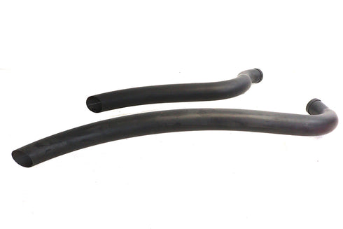 V-Twin Factory Sample Curved Radius 2 inch Drag Pipe Set Black - 30-2452