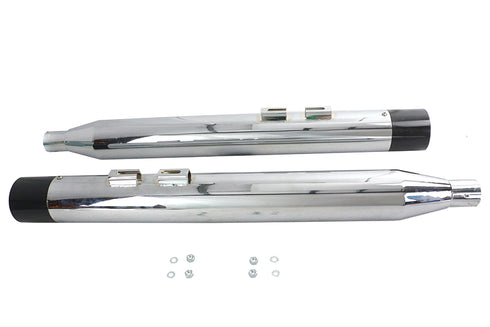 V-Twin Factory Sample Chrome Touring Style Muffler Set - 30-2455