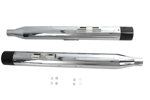 V-Twin Factory Sample Chrome Touring Style Muffler Set - 30-2455