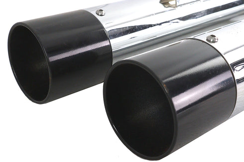 V-Twin Factory Sample Chrome Touring Style Muffler Set - 30-2455