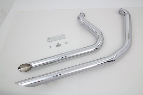 V-Twin Factory Sample Wyatt Gatling Exhaust Drag Pipe Set Side - 30-2456
