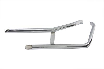 V-Twin Exhaust Drag Pipe Set Slash Cut Style - 30-3003