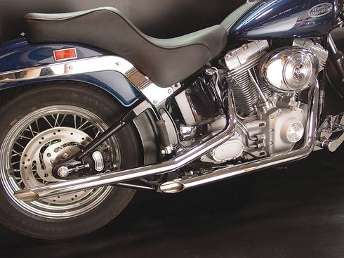 V-Twin Exhaust Drag Pipe Set Slash Cut Ends - 30-3015