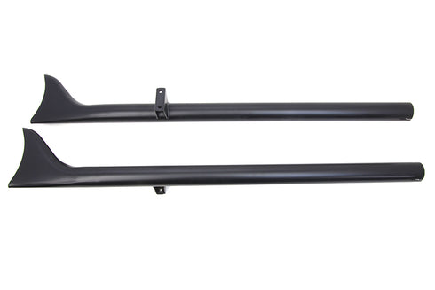 V-Twin Indian Straight Fishtail Set Black - 30-3052