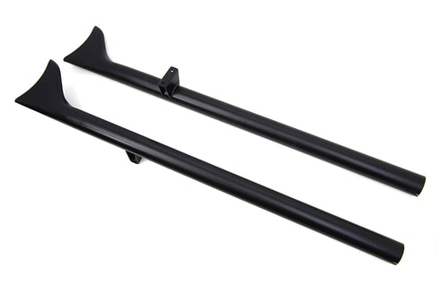 V-Twin Indian Straight Fishtail Set Black - 30-3052