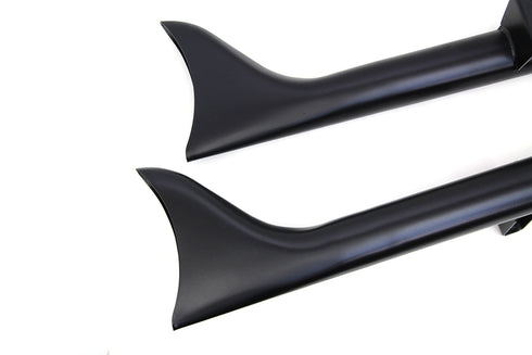 V-Twin Indian Straight Fishtail Set Black - 30-3052