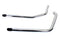 V-Twin Exhaust Drag Pipe Set with Short Black Slash Tips - 30-3102