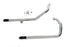 V-Twin Wyatt Gatling Exhaust Drag Pipe Set With Black Slash Tips - 30-3104
