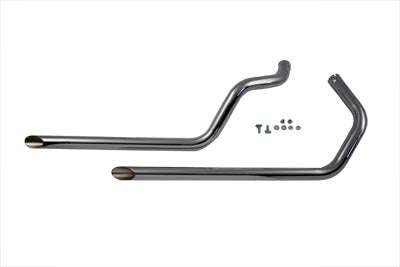 Paughco Exhaust Drag Pipe Set Slash Cut - 30-3106