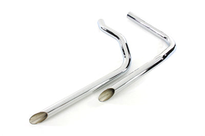 Paughco Exhaust Drag Pipe Set Slash Cut - 30-3120