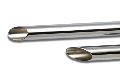 Paughco Exhaust Drag Pipe Set Slash Cut Ends - 30-3125