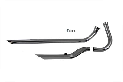 Paughco Exhaust Drag Pipe Set Flat Front Pipe - 30-3163