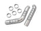 V-Twin Exhaust Heat Shield Set Perforated Style Chrome - 30-3170