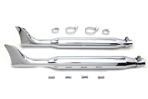 V-Twin Chrome Fishtail Muffler Kit 30 inch - 30-3185