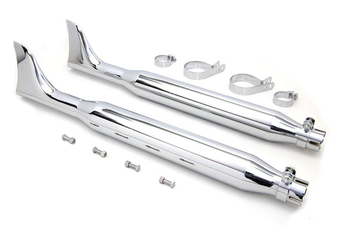 V-Twin Chrome Fishtail Muffler Kit 30 inch - 30-3185