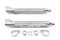 V-Twin Replica Fishtail Muffler Set Chrome - 30-3186