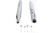 V-Twin 4 inch Muffler Set with Chrome Hollow Point End Tips - 30-3195