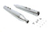 V-Twin 4 inch Muffler Set with Chrome Hollow Point End Tips - 30-3195