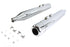 V-Twin 4 inch Muffler Set with Chrome Hollow Point End Tips - 30-3195