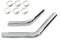 V-Twin Drag Exhaust Pipe Heat Shield Set Chrome - 30-3237