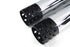 V-Twin Muffler Set with Black Shooter Style Ends - 30-3383