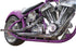 V-Twin Drag Pipe Set Slash Cut End with Long Black Tips - 30-3399