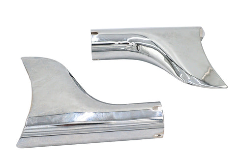 V-Twin Chrome Fishtail Tip Set for 1-3/4 inch Muffler - 30-3421