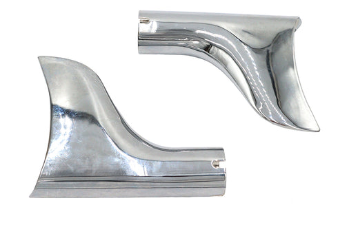 V-Twin Chrome Fishtail Tip Set for 1-3/4 inch Muffler - 30-3421