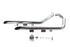 V-Twin Wyatt Gatling Exhaust Drag Pipe Set Slash Cut Chrome - 30-3426