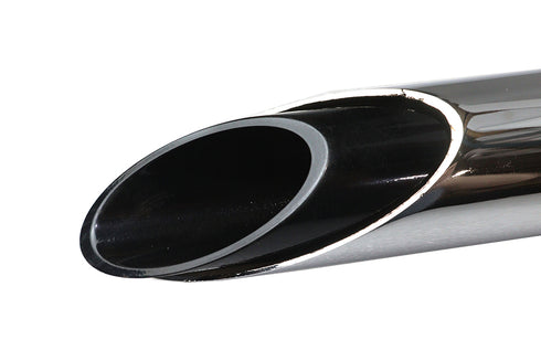 V-Twin Wyatt Gatling Exhaust Drag Pipe Set Slash Cut Chrome - 30-3426