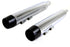 Wyatt Gatling Wyatt Gatling Muffler Set Chrome with Black Conical Tip - 30-4011