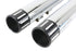 Wyatt Gatling Wyatt Gatling Muffler Set Chrome with Black Revolver Tip - 30-4013