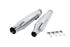 Wyatt Gatling Wyatt Gatling Muffler Set Chrome with Black 2 Ring Comet Tip - 30-4015