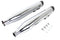 Wyatt Gatling Wyatt Gatling Muffler Set Chrome with Black Slash Down Tip - 30-4016