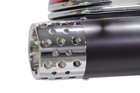 V-Twin Wyatt Gatling Muffler Set with Shooter Style End Tips - 30-4040