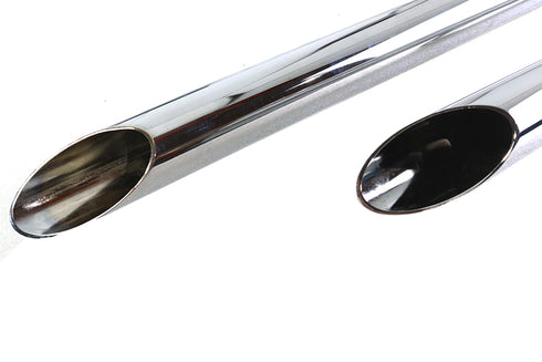 V-Twin Exhaust Drag Pipe Kit Slash Cut Ends - 30-4049