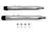 V-Twin Wyatt Gatling Muffler Set with Black Shooter Style End Tips - 30-4051