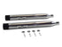 V-Twin Muffler Set with Black Revolver End Tips - 30-4056