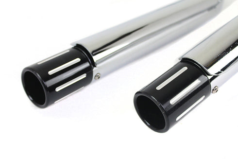 V-Twin Factory Sample MCM 2-1/4 inch Vortex Drag Pipe Set - 30-7057