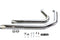 V-Twin Factory Sample Wyatt Gatling Exhaust Drag Pipe Set Down - 30-7058