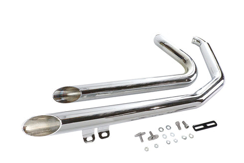V-Twin Factory Sample Wyatt Gatling Exhaust Drag Pipe Set Down - 30-7058