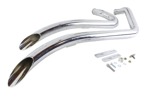 Wyatt Gatling Wyatt Gatling Smooth Radius Pipe Set Chrome - 30-7944