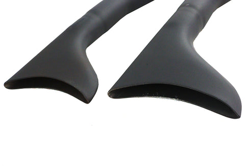 V-Twin FLT Upsweep Straight Fishtail Set Black - 30-7962