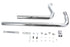 V-Twin Exhaust Drag Pipe Set Chrome Shotgun Style - 30-8113